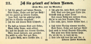 Abbildung: evangelisches Gesangsbuch "Geistliche Lieder"